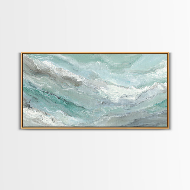 Abstract Marble Texture Canvas Print, Bathroom Art, Contemporary Art, Bathroom Decor, Abstract Art, Spa, Framed Wall Art, BAT-2x1-36
