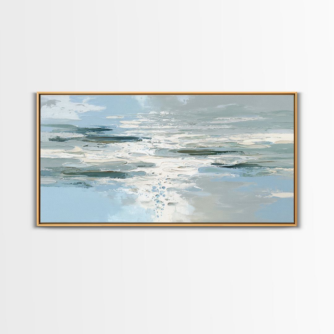 Abstract Water Ripples Canvas Print, Bathroom Art, Wall Art, Bathroom Decor, Abstract Art, Spa, Dog Portrait, Canvas Wall Art, BAT-2x1-49