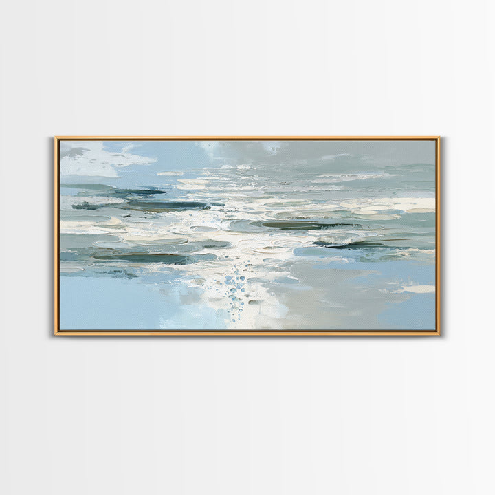 Abstract Water Ripples Canvas Print, Bathroom Art, Wall Art, Bathroom Decor, Abstract Art, Spa, Dog Portrait, Canvas Wall Art, BAT-2x1-49