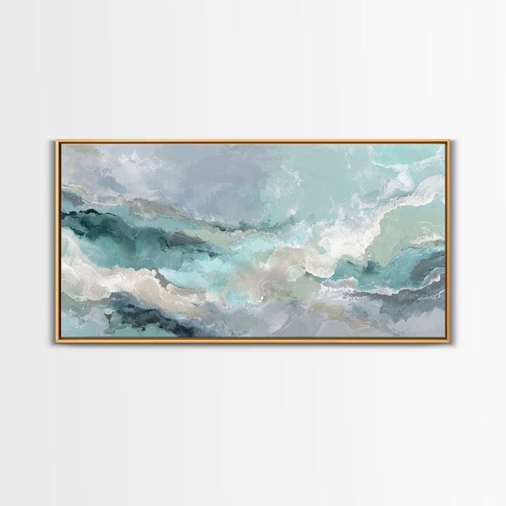 Abstract Marble Texture Framed Canvas Print, Bathroom Art, Bathroom Prints, Bathroom Decor, Abstract Art, Spa, Trendy Wall Art, BAT-2x1-84