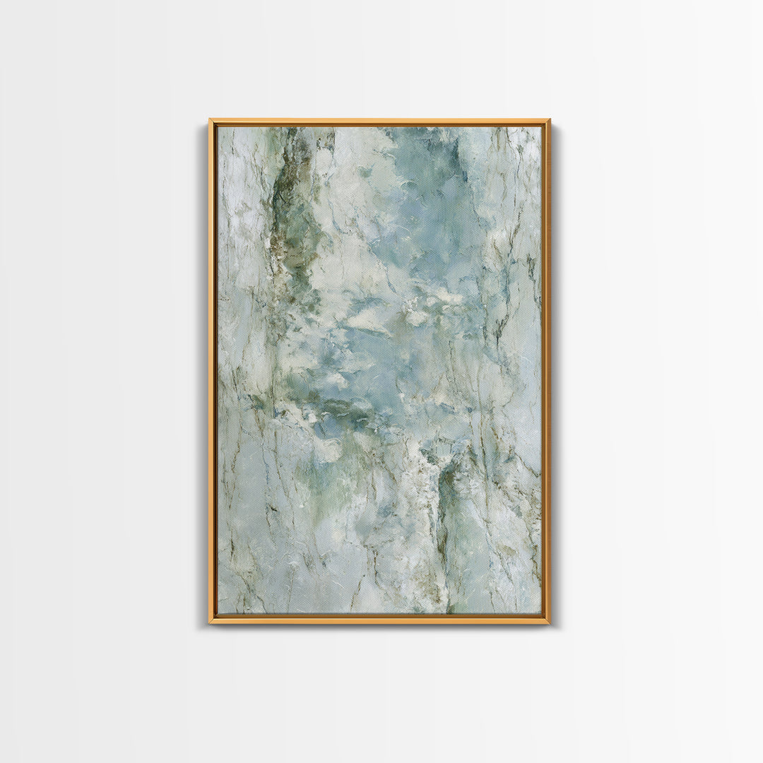 Abstract Marble Texture Framed Canvas Print, Bathroom Art, Dopamine Decor, Bathroom Decor, Abstract Art, Spa, Halloween Art, BAT-2x3-24