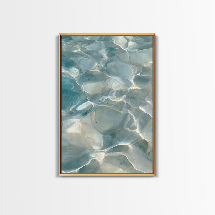 Abstract Water Ripples Canvas Print, Bathroom Art, Home Decor, Bathroom Decor, Fine Art, Spa, Canvas Wall Art, Digital Print, BAT-2x3-61
