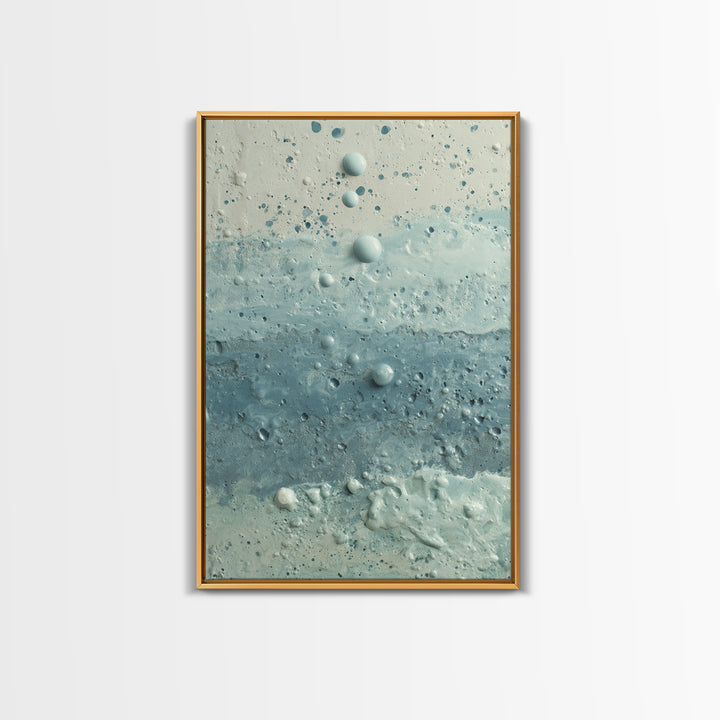 Soft Cloud and Rain Composition Framed Canvas Print, Bathroom Art, Room Decor, Bathroom Decor, Spa, Custom Pet Portrait, BAT-2x3-75