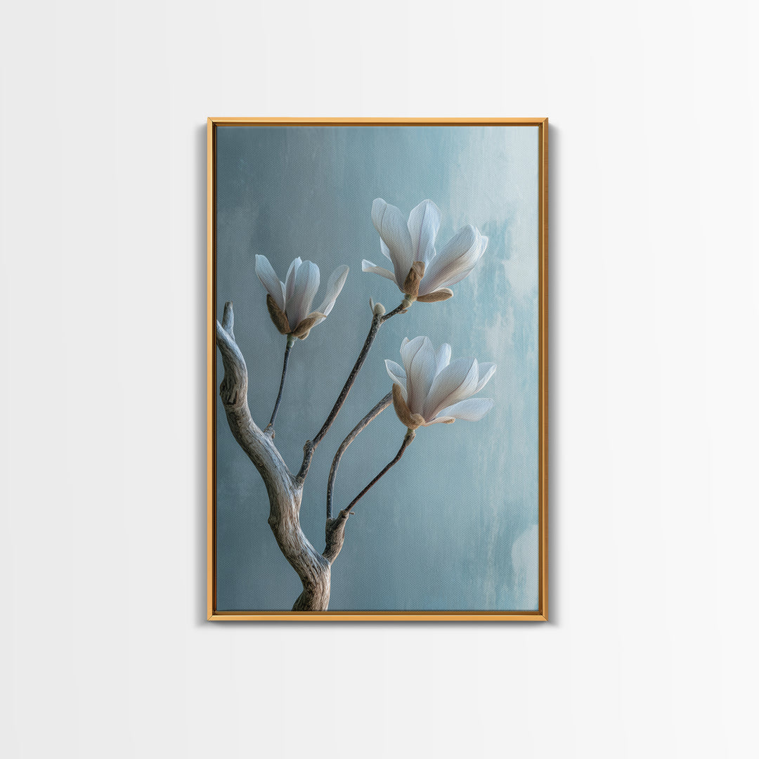 Soft Cloud and Rain Composition Canvas Print, Bathroom Art, Home Decor, Bathroom Decor, Fine Art, Spa, Canvas Wall Art, BAT-2x3-99