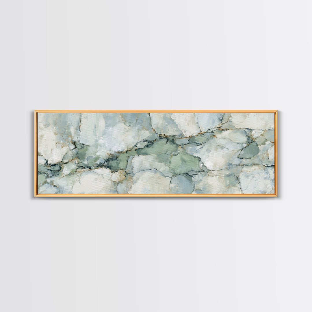 Abstract Marble Texture Framed Canvas Print, Bathroom Art, Halloween Art, Bathroom Decor, Abstract Art, Spa, Textured Painting, BAT-3x1-32