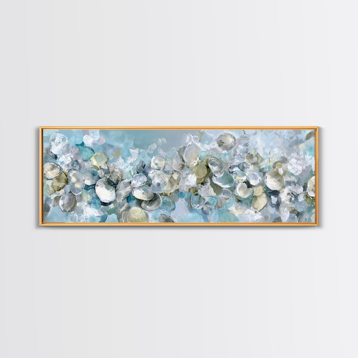 Oyster Shell Study Canvas Print, Bathroom Art, Bathroom Wallpaper, Bathroom Decor, Oil Painting, Spa, Luxury Decor, Art Print, BAT-3x1-62