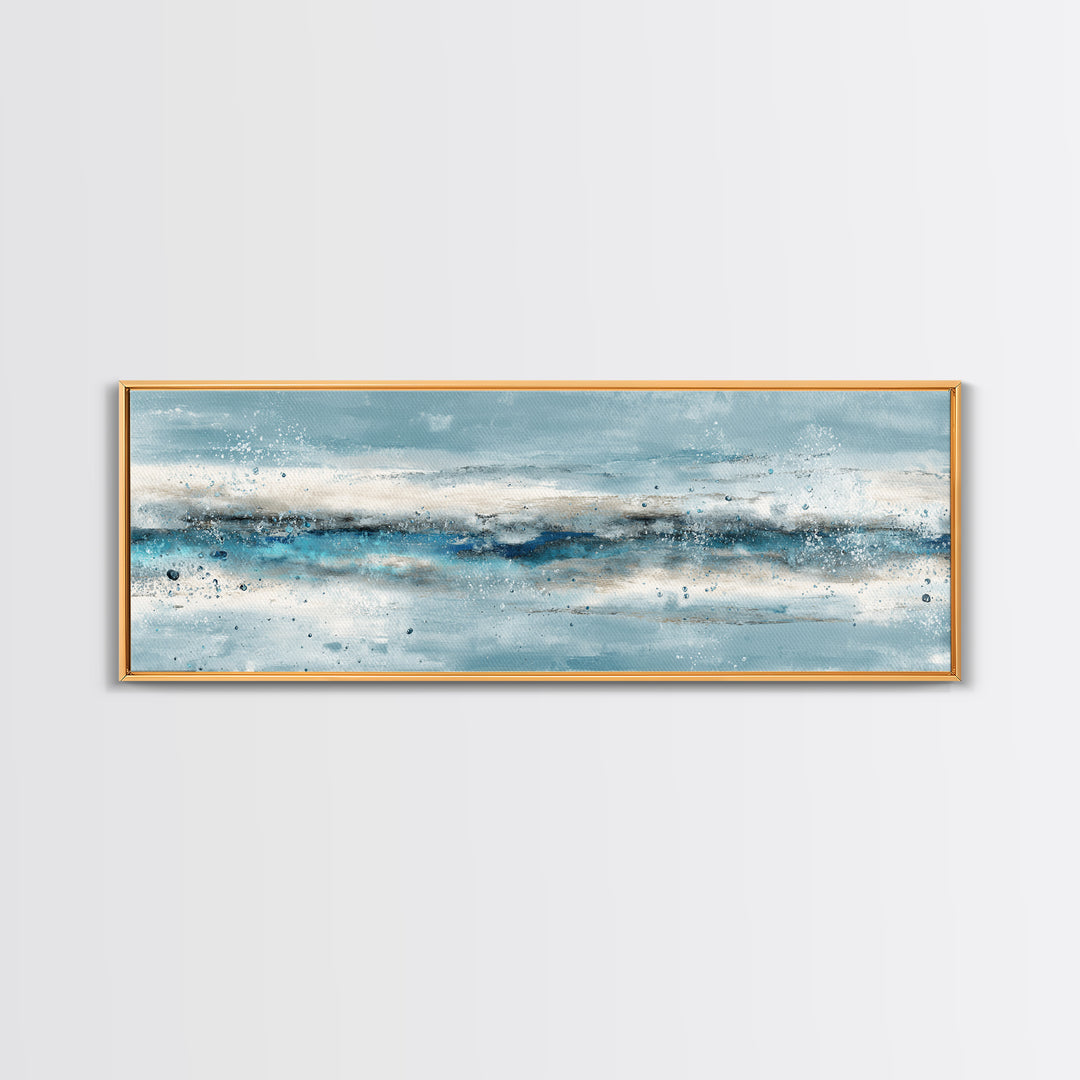 Abstract Water Ripples Canvas Print, Bathroom Art, Modern Art, Bathroom Decor, Fine Art, Spa, Statement Artwork, Boho Decor, BAT-3x1-93