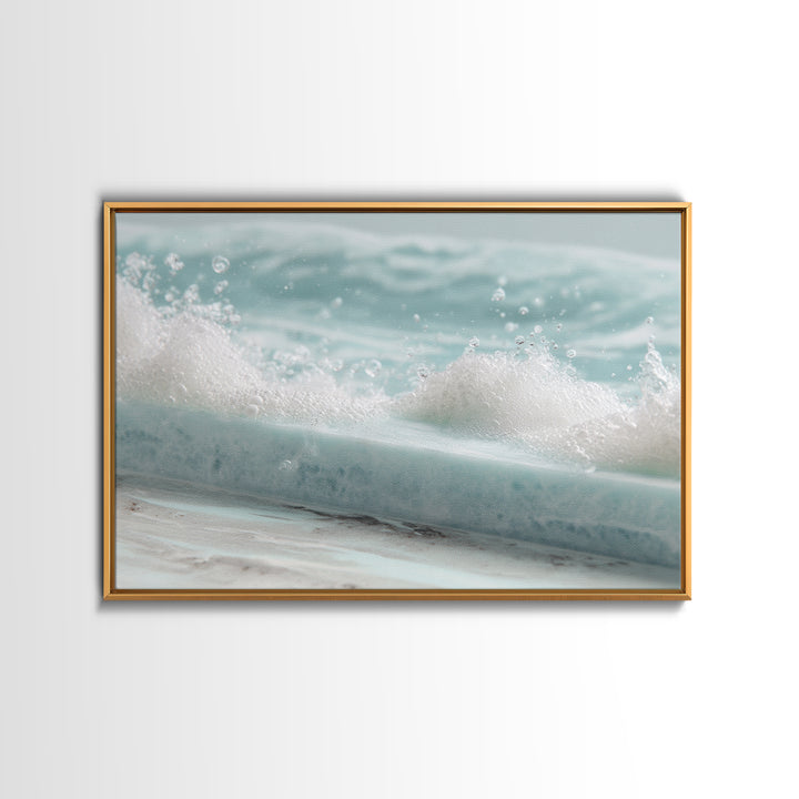 Calming Blue Ocean Wave Study Canvas Print, Bathroom Art, Bathroom Wall Decor, Bathroom Decor, Fine Art, Spa, Bathroom Print, BAT-3x2-29