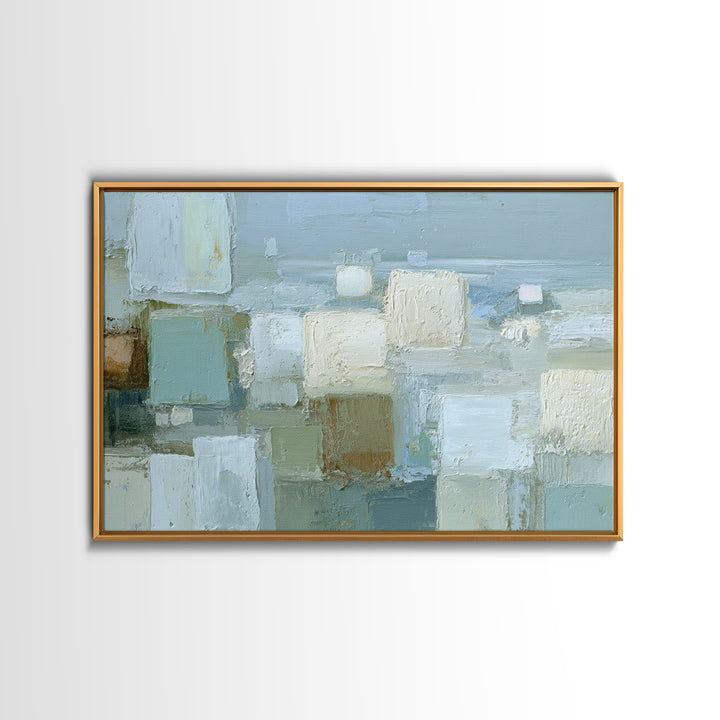 Clean Geometric Forms Canvas Print, Bathroom Art, Bathroom Prints, Bathroom Decor, Spa, Trendy Wall Art, Gallery Decor, BAT-3x2-49