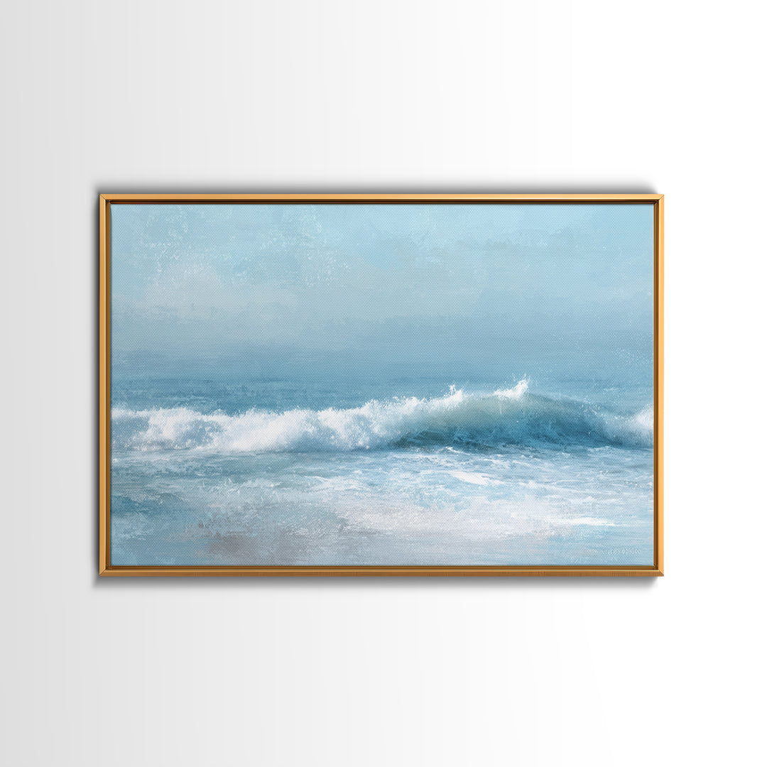 Calming Blue Ocean Wave Study Canvas Print, Bathroom Art, Bathroom Wall Decor, Bathroom Decor, Fine Art, Spa, Bathroom Print, BAT-3x2-53