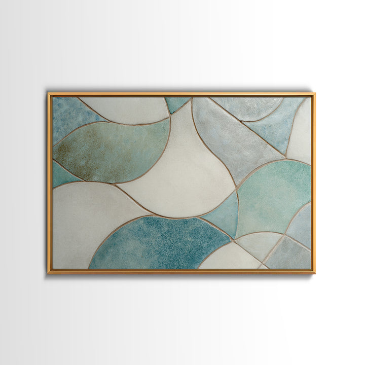 Clean Geometric Forms Canvas Print, Bathroom Art, Bathroom Prints, Bathroom Decor, Spa, Trendy Wall Art, Gallery Decor, BAT-3x2-73