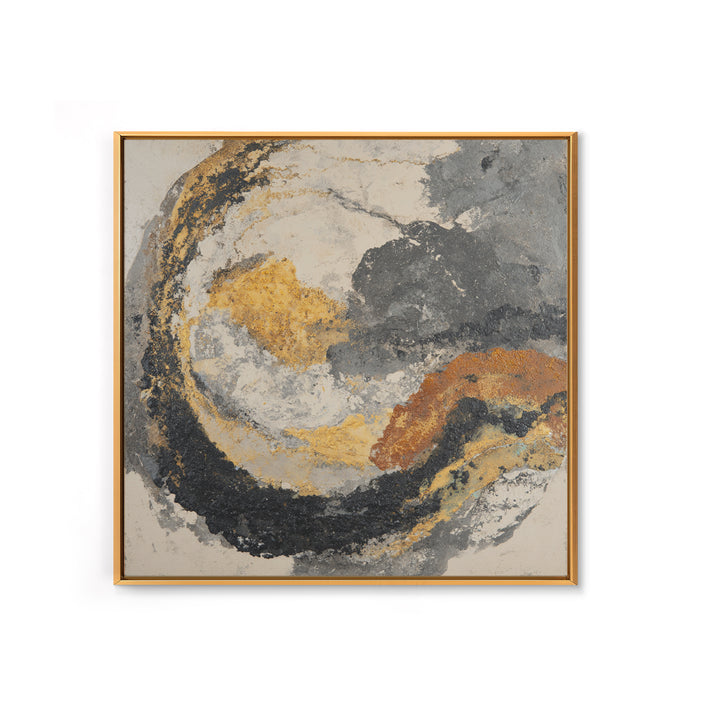 Abstract Marble Texture Canvas Print, Black and White Art, Original Art, Living Room Decor, Abstract Art, Monochrome, BAW-1x1-15