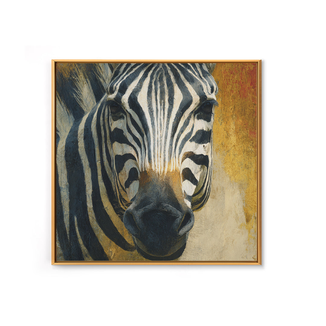 Zebra Stripe Closeup as Graphic Abstraction Canvas Print, Black and White Art, Gallery Decor, Living Room Decor, Monochrome, BAW-1x1-32