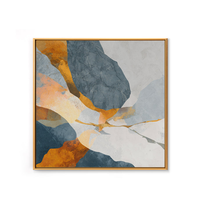 Abstract Marble Texture Framed Canvas Print, Black and White Art, Neutral Decor, Living Room Decor, Fine Art, Monochrome, BAW-1x1-63