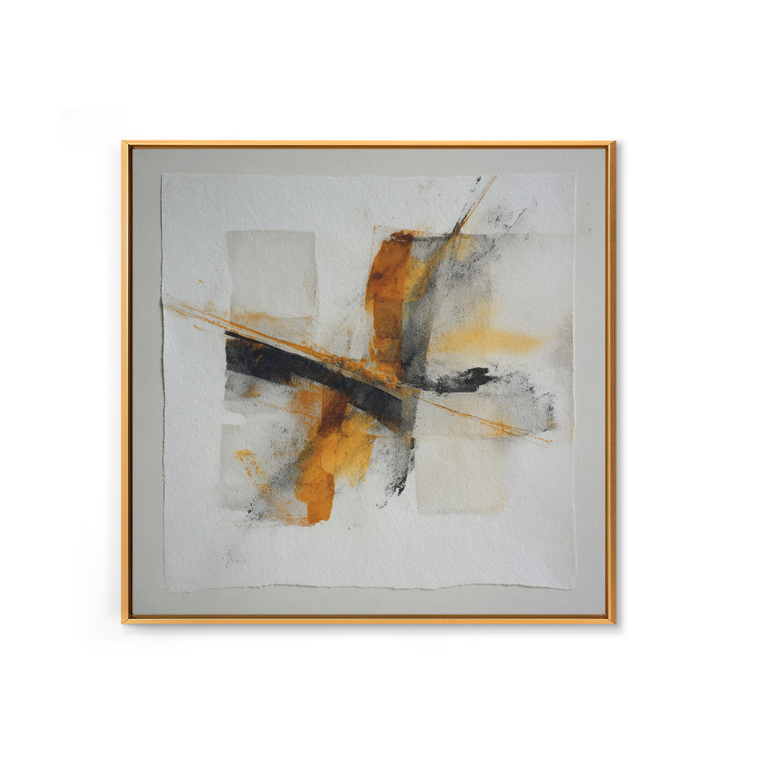Abstract Charcoal Gestures on White Paper Canvas Print, Black and White Art, Retro Wall Art, Living Room Decor, Abstract Art, BAW-1x1-76