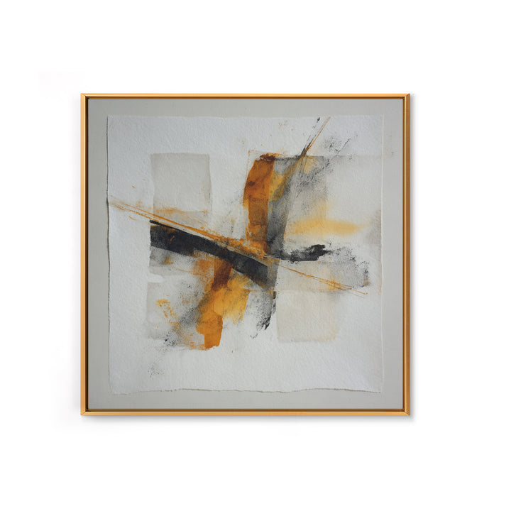 Abstract Charcoal Gestures on White Paper Canvas Print, Black and White Art, Retro Wall Art, Living Room Decor, Abstract Art, BAW-1x1-76