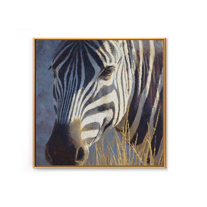 Zebra Stripe Closeup as Graphic Abstraction Canvas Print, Black and White Art, Fine Art Print, Living Room Decor, Monochrome, BAW-1x1-80