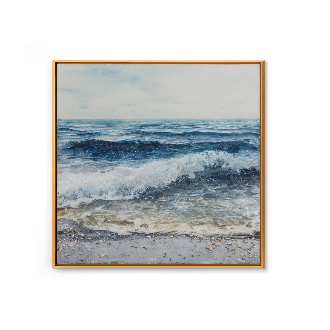 Stormy Ocean Wave Canvas Print, Black and White Art, Boho Decor, Living Room Decor, Fine Art, Monochrome, Halloween Decor, BAW-1x1-82