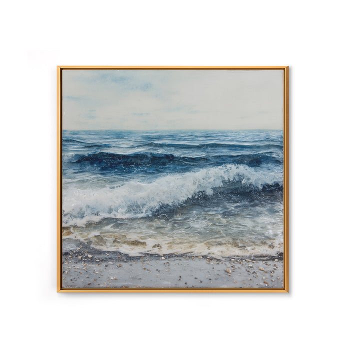 Stormy Ocean Wave Canvas Print, Black and White Art, Boho Decor, Living Room Decor, Fine Art, Monochrome, Halloween Decor, BAW-1x1-82