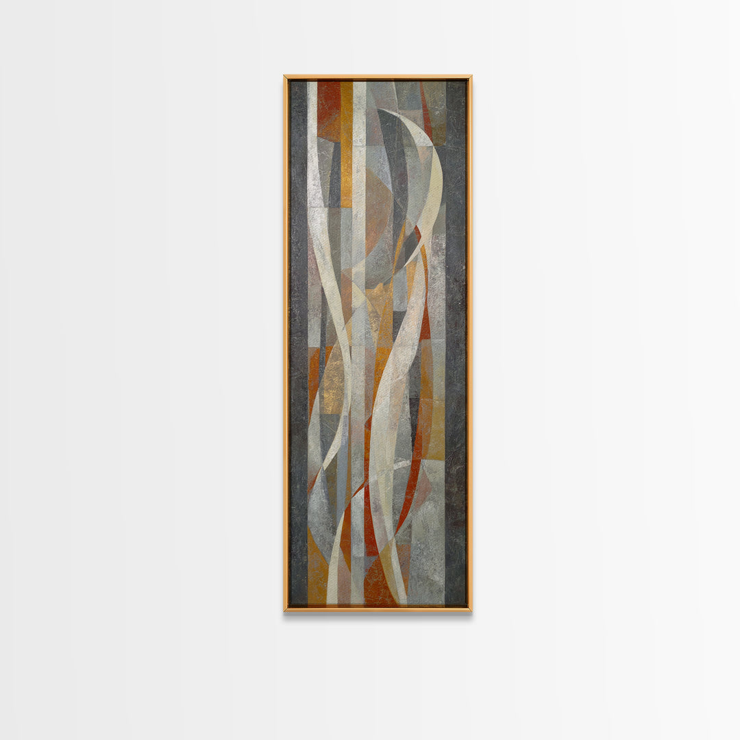 Abstract Marble Texture Framed Canvas Print, Black and White Art, Neutral Decor, Living Room Decor, Fine Art, Monochrome, BAW-1x3-75