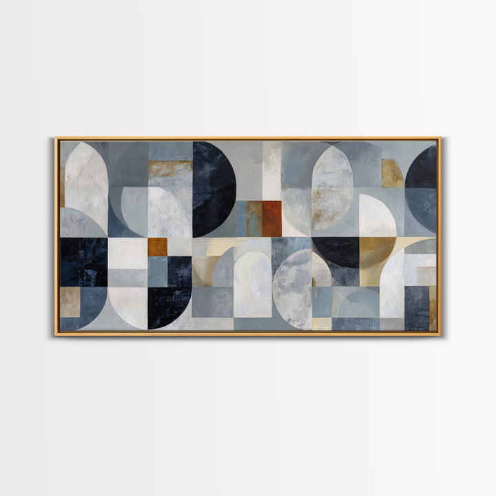 Abstract Marble Texture Framed Canvas Print, Black and White Art, Wall Art, Living Room Decor, Abstract Art, Monochrome, BAW-2x1-35