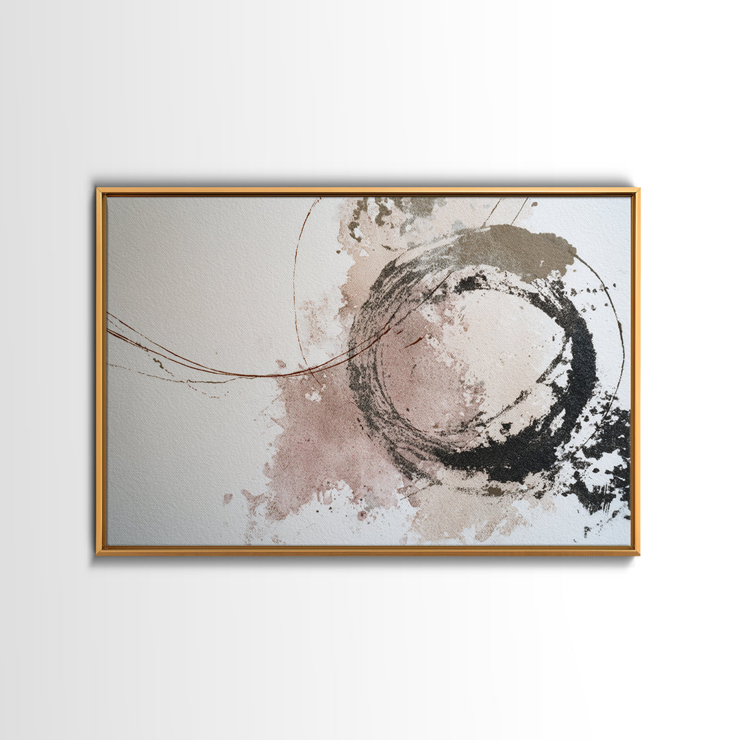 Abstract Charcoal Gestures on White Paper Canvas Print, Black and White Art, Room Decor, Living Room Decor, Abstract Art, BAW-3x2-56