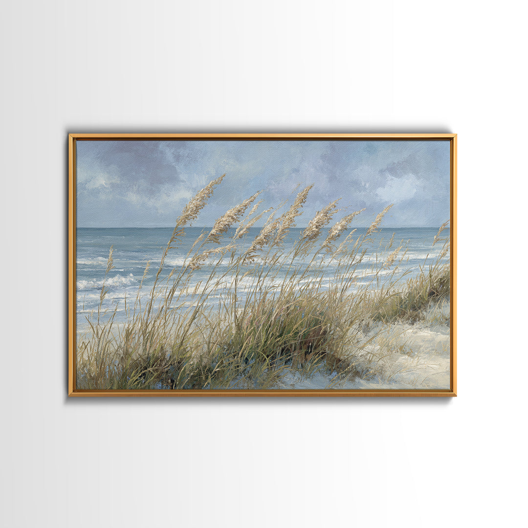 Sea Oats Swaying Canvas Print, Beach Art, Nautical Decor, Coastal Decor, Fine Art, Shore, Modern Decor, Fine Art Print, BEA-3x2-33