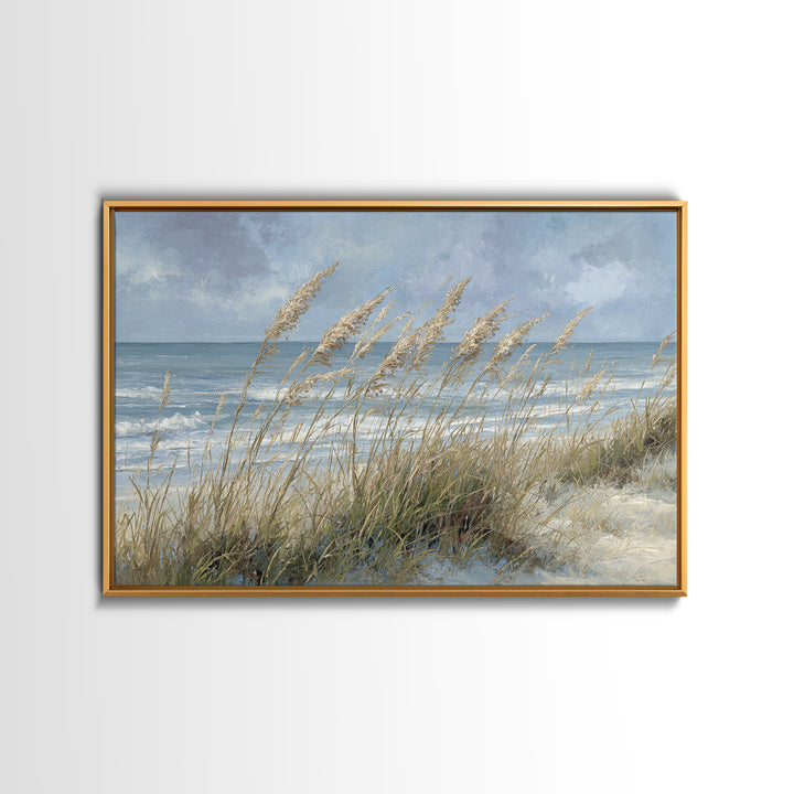 Sea Oats Swaying Canvas Print, Beach Art, Nautical Decor, Coastal Decor, Fine Art, Shore, Modern Decor, Fine Art Print, BEA-3x2-33