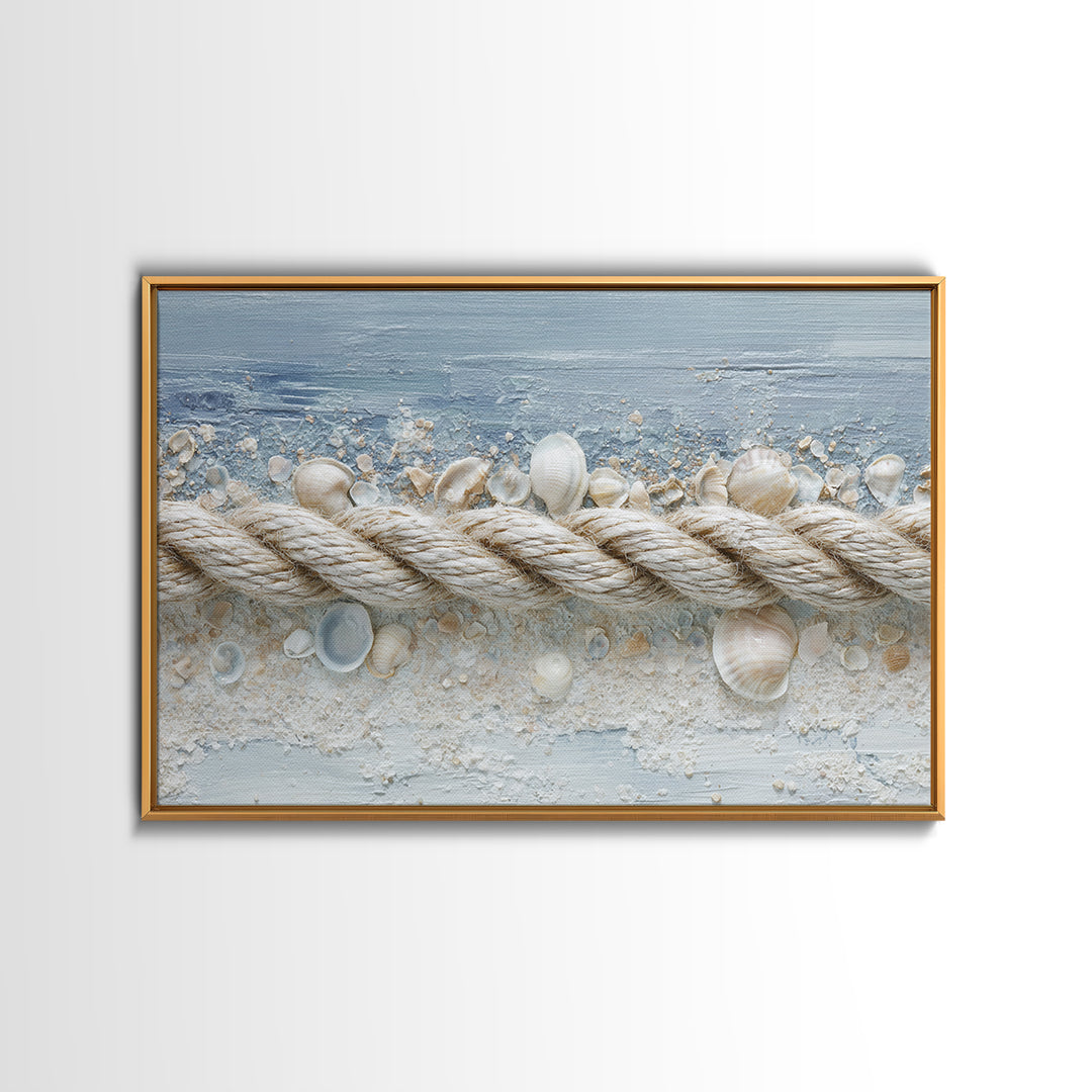 Seashell Collection Painted Like Natural Specimens Canvas Print, Beach Art, Statement Artwork, Coastal Decor, Shore, BEA-3x2-80