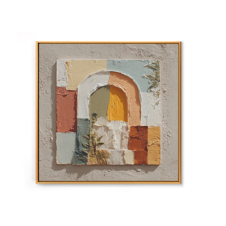 Neutral Rainbow Arches Canvas Print, Boho Art, Artwork, Living Room Decor, Fine Art, Bohemian, Boho Decor, Living Room Wall Art, BOH-1x1-3