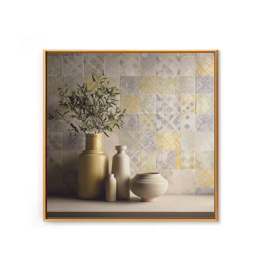 Tribal Neutral Pattern Canvas Print, Boho Art, Minimalist Decor, Living Room Decor, Fine Art, Bohemian, Digital Wall Art, BOH-1x1-86