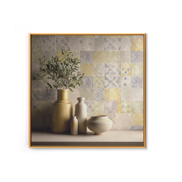 Tribal Neutral Pattern Canvas Print, Boho Art, Minimalist Decor, Living Room Decor, Fine Art, Bohemian, Digital Wall Art, BOH-1x1-86