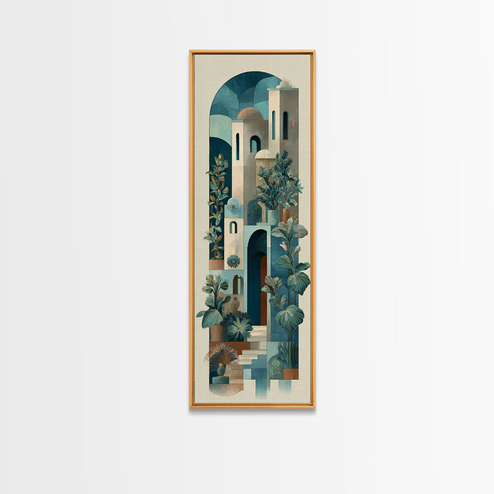 Neutral Rainbow Arches Canvas Print, Boho Art, Wall Print, Living Room Decor, Fine Art, Bohemian, Minimalist Decor, BOH-1x3-39