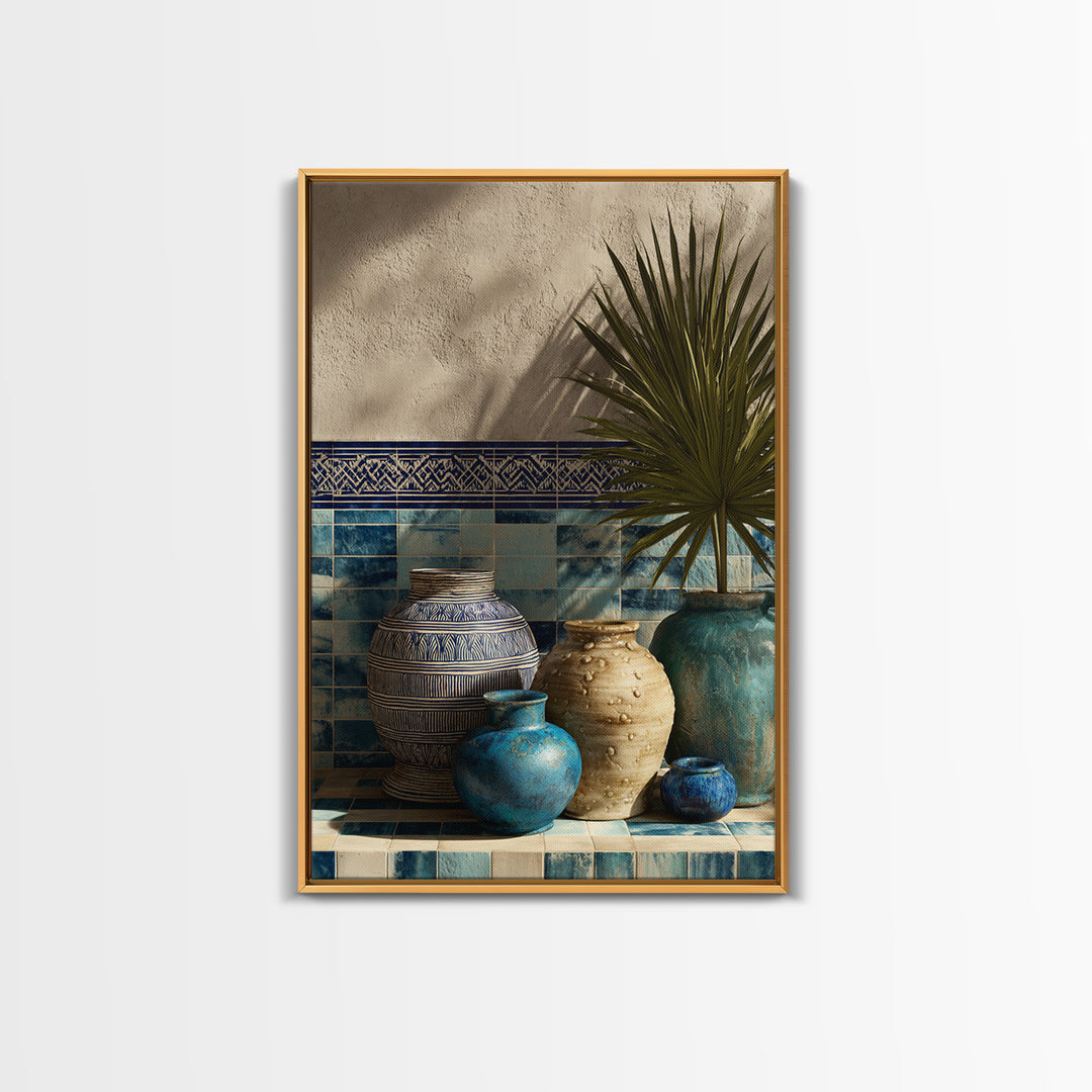 Tribal Neutral Pattern Canvas Print, Boho Art, Artwork, Living Room Decor, Fine Art, Bohemian, Boho Decor, Living Room Wall Art, BOH-2x3-70