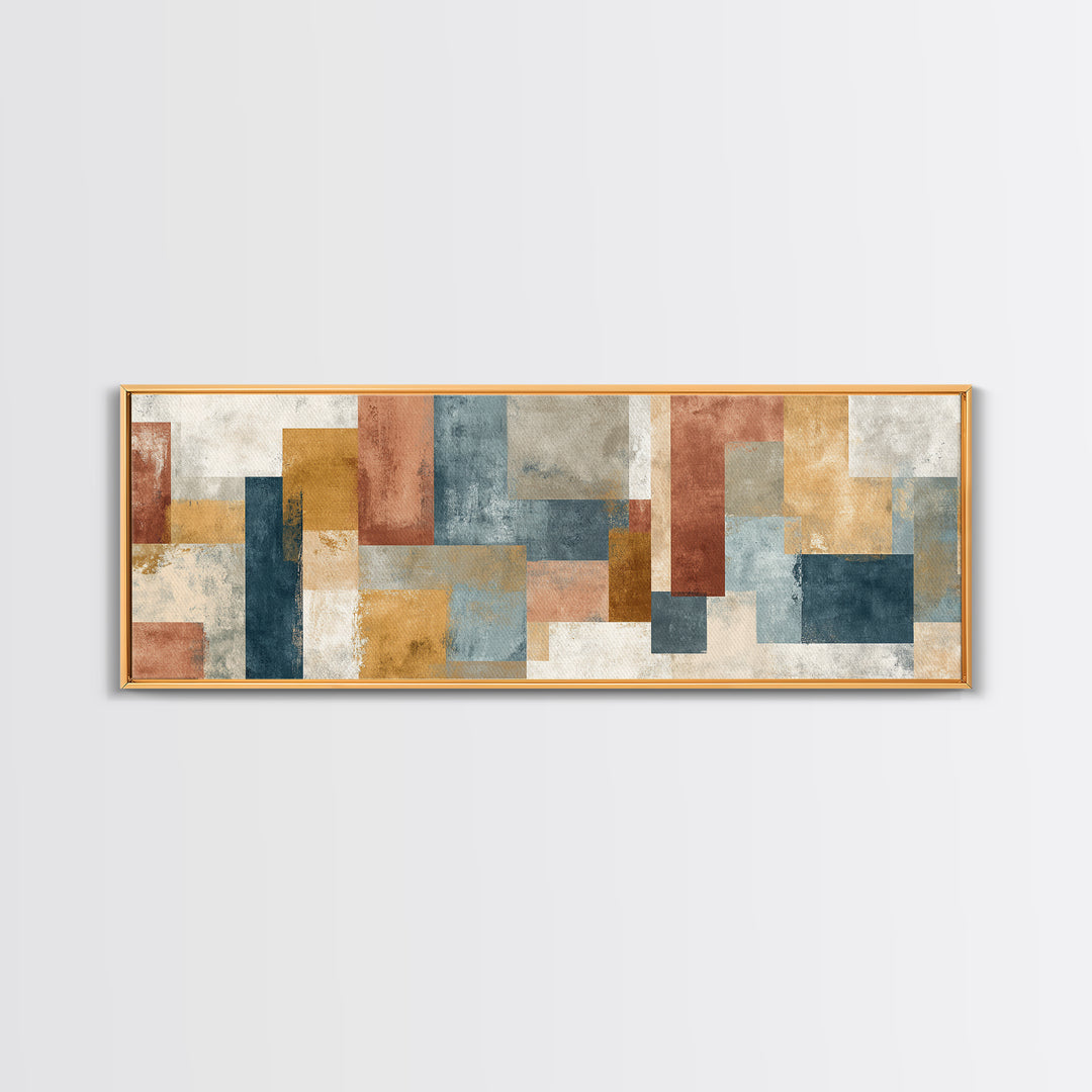 Tribal Neutral Pattern Canvas Print, Boho Art, Modern Decor, Living Room Decor, Fine Art, Bohemian, Wall Decor, Prints, BOH-3x1-54
