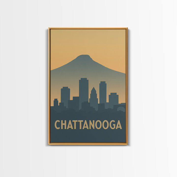 Chattanooga Tennessee Travel Poster, Canvas Print, City Poster Art, Chattanooga Art Print, Fine Art Print, Gift For Travelers, Poster Print