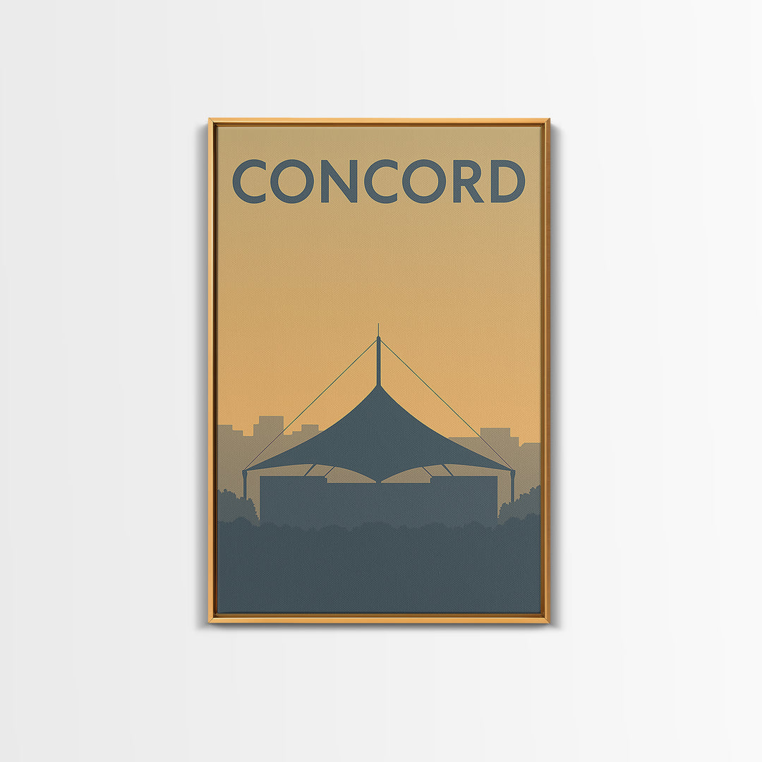 Concord California Travel Poster, Canvas Print, Mid Century Travel Art, Concord Art Print, Travel Poster Set, Wall Decor, City Travel Prints