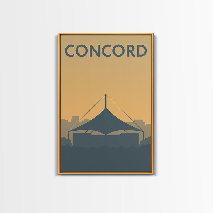 Concord California Travel Poster, Canvas Print, Mid Century Travel Art, Concord Art Print, Travel Poster Set, Wall Decor, City Travel Prints