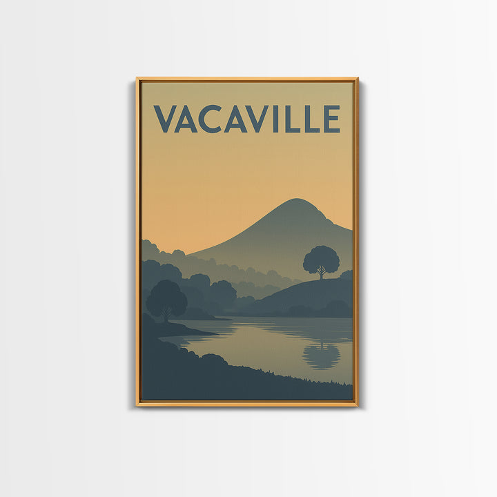 Vacaville California Travel Poster, Canvas Print, Vintage City Poster Art, Vacaville Travel Art, Vintage Travel Art, Travel Poster Set