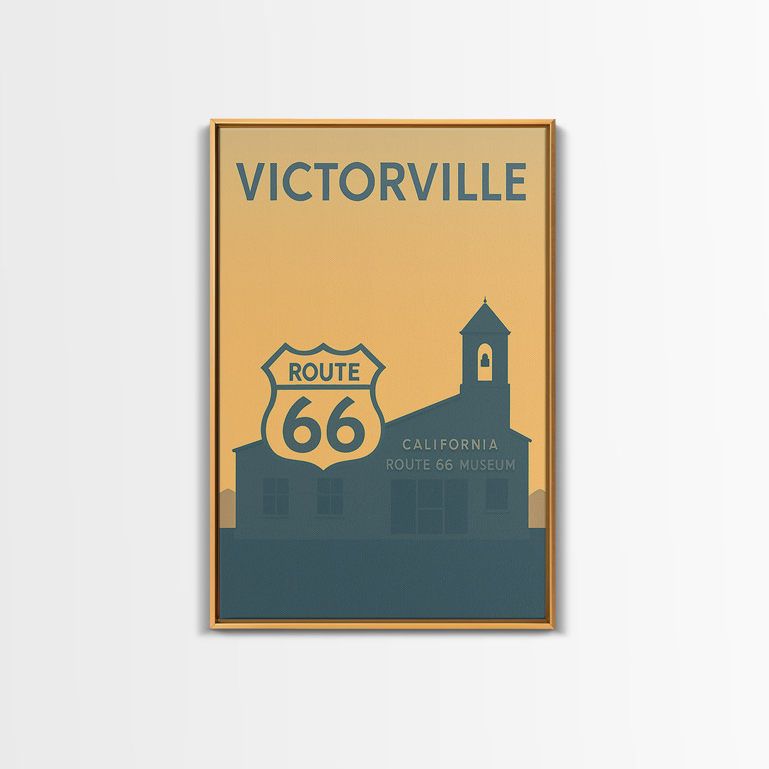 Victorville Travel Poster, Canvas Print, Minimalist Retro Wall Art, Victorville City Art, City Travel Prints, Travel Poster Set