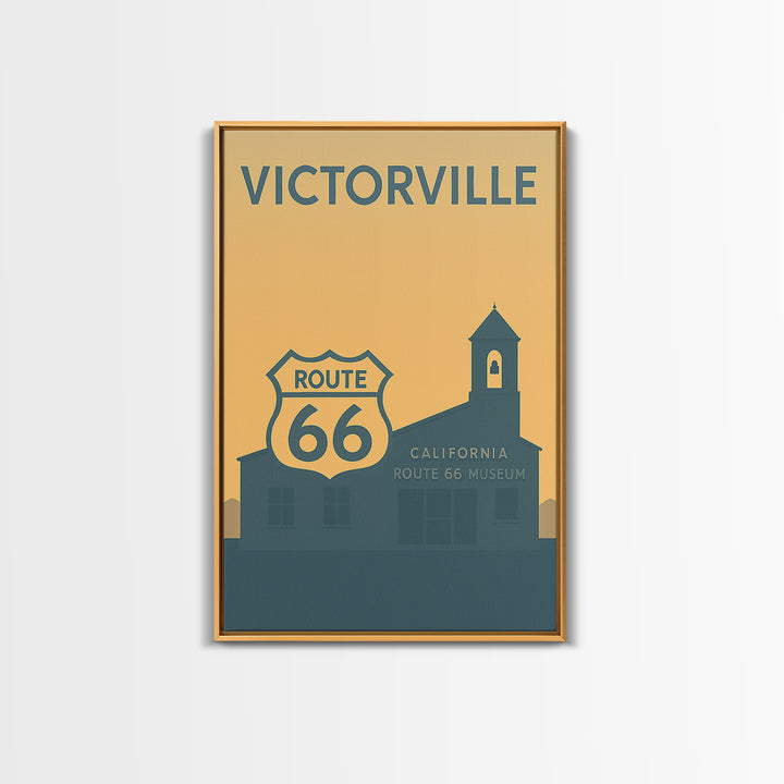 Victorville Travel Poster, Canvas Print, Minimalist Retro Wall Art, Victorville City Art, City Travel Prints, Travel Poster Set