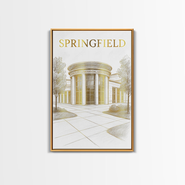 Springfield Travel Poster, Canvas Print, Minimalist Poster Art, Springfield Poster Print, Travel Poster Art, Travel Art Print, Design 6