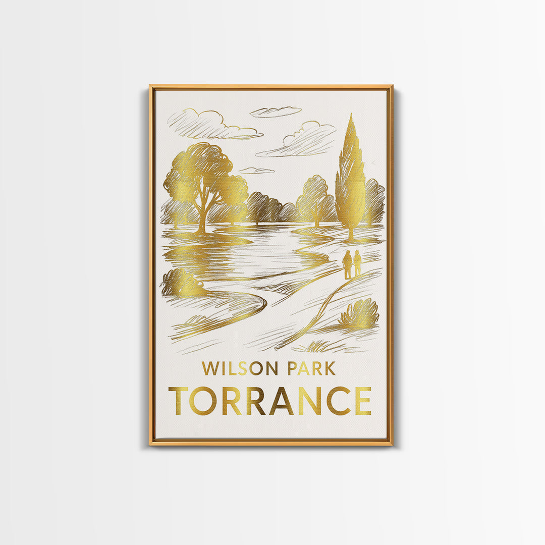 Torrance Travel Poster, Framed Canvas Print, Elegant City Illustration, Torrance Wall Art, Fine Art Print, Travel Poster Set, Home Decor