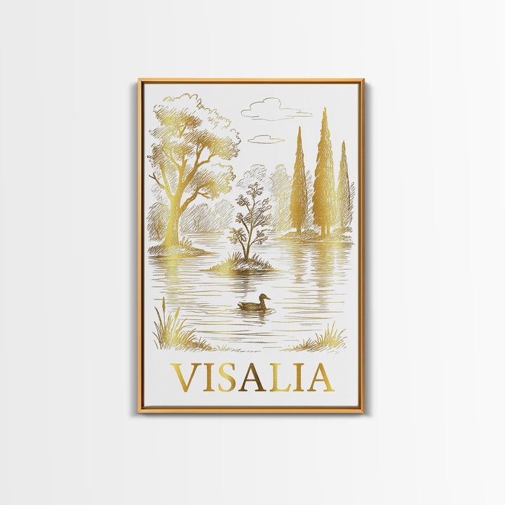 Visalia Travel Poster, Canvas Print, Minimalist Poster Art, Visalia Travel Art, Vintage Travel Art, Travel Poster Art, Fine Art Print