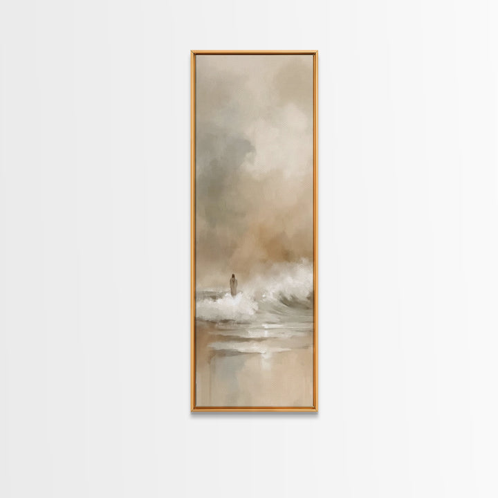 Fields Of Joy – Framed Canvas Print – Skinny Art – Christian Wall Art – Jesus Painting – Christian Art Canvas