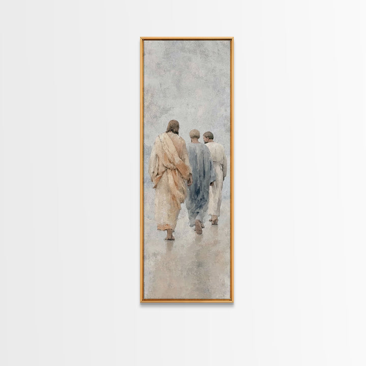Path Of Grace – Framed Canvas Print – Christian Wall Art – Christian Art Canvas – Jesus Painting – Tall Narrow Wall Art – Christian Art