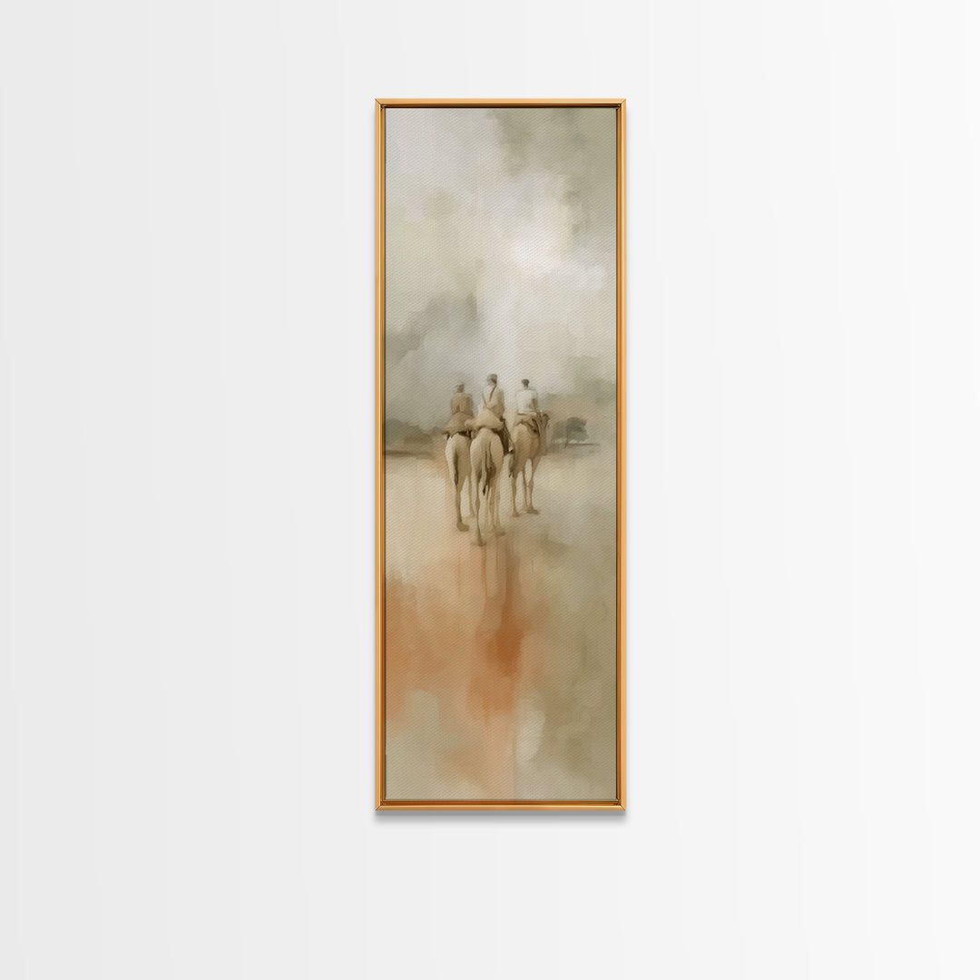 Journey Of Kings | Framed Canvas Print | Christian Art Canvas | Narrow Art | Christian Christmas Art | Vintage Christian Art | Christmas Wa