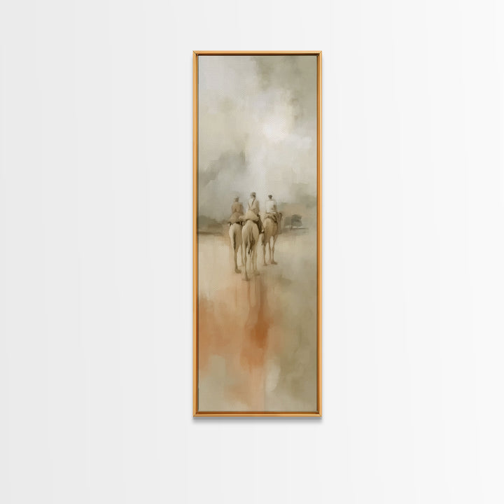 Journey Of Kings | Framed Canvas Print | Christian Art Canvas | Narrow Art | Christian Christmas Art | Vintage Christian Art | Christmas Wa