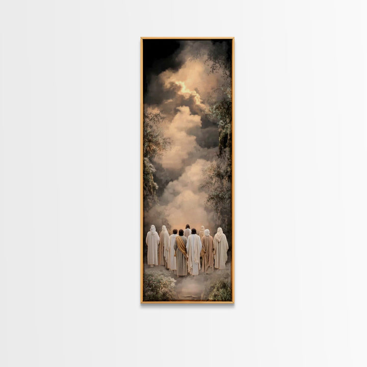 Path Of Disciples – Framed Canvas Print – Narrow Art – Christian Art Work – Christian Wall Art – Christian Gift Ideas – Christian Paintings