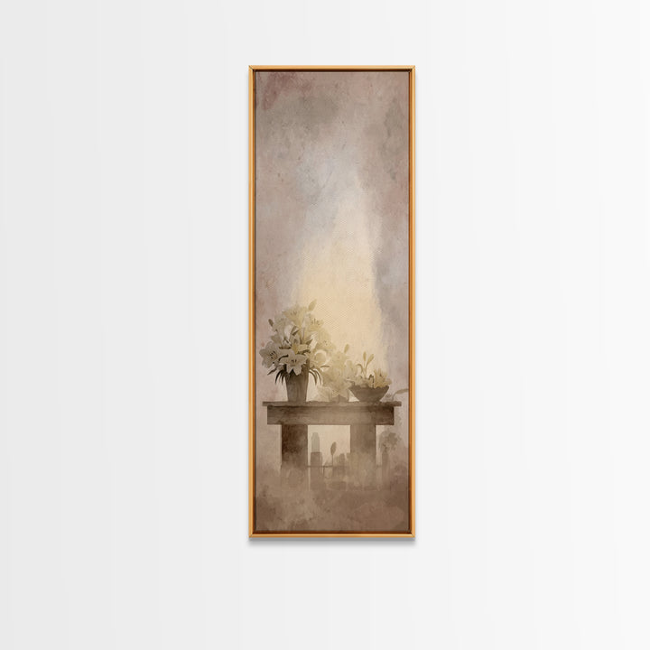 Morning Sanctuary - Framed Canvas Print - Skinny Art - Christian Art Canvas - Christian Wall Art - Christian Art - Christian Christmas Art
